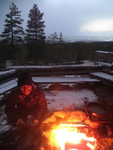 Barbeque in Rovaniemi Forest