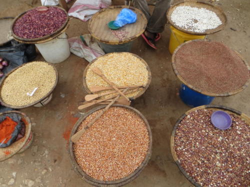 Beans and Grains at Nkhata Bay Market