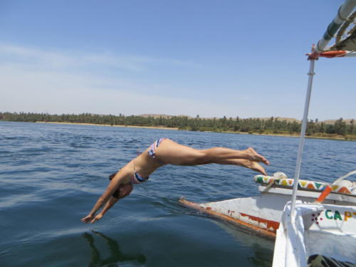 Diving into the Nile River