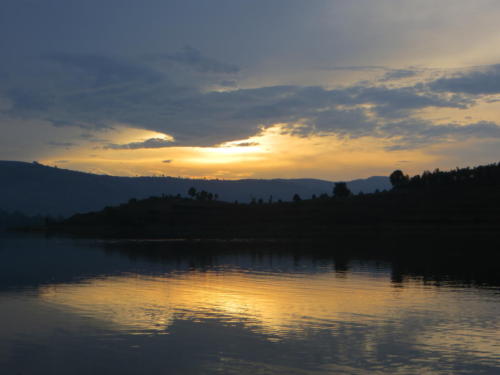Sunset at Lake Bunyonyi