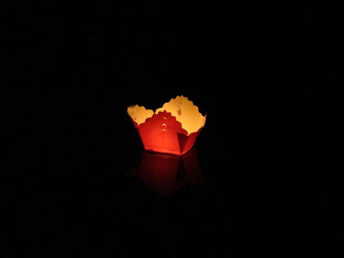 Candle Floating on Thu Ban River, Hoi An