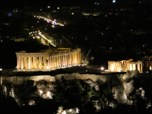 Acrópolis de noche, Atenas