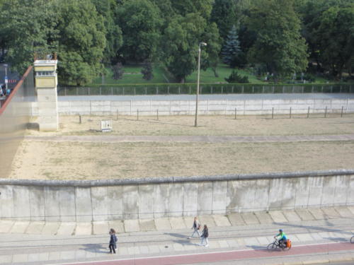 Vista del Muro de Berlín