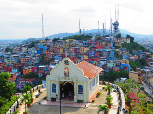 Vista desde el faro en el Fortín del Cerro, Guayaquil