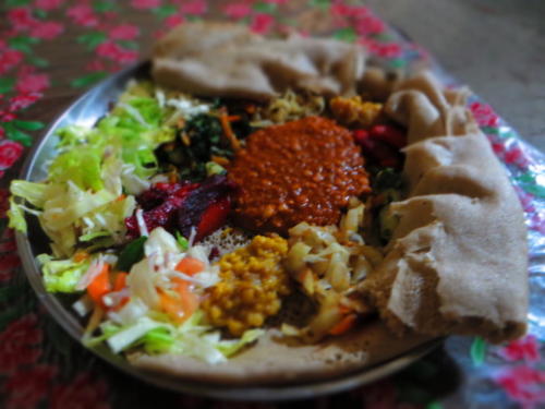 Bayenit, resultado de la clase de cocina etíope, Lalibela