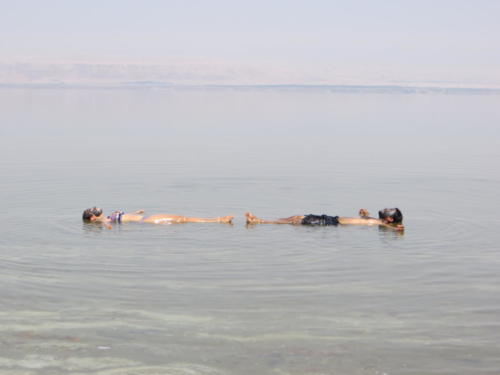 Relaxing in the Dead Sea