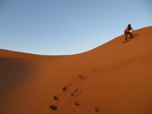 Sandboarding en el Sahara