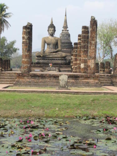 Wat Mahathat en el Parque Histórico de Sukhothai