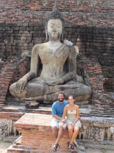 Wat Mahathat en el Parque Histórico de Sukhothai