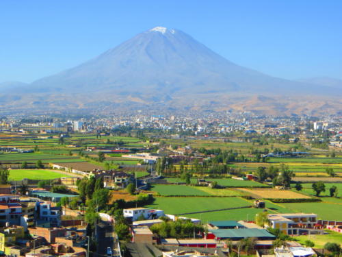 Misti Volcano from Mirador de Sachaca, Arequipa