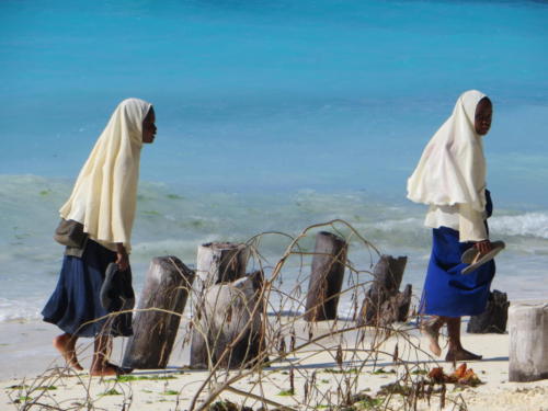 School Girls in Nungwi, Zanzibar