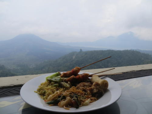 Buffet Lunch with Mount and Lake Batur View