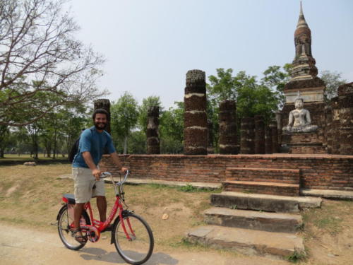 Bike Riding around Wat Tra Phang Ngoen in Sukhothai