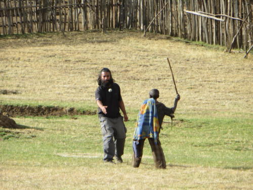 Teaching Baseball to the Local Kids, Simien Mountains National Park