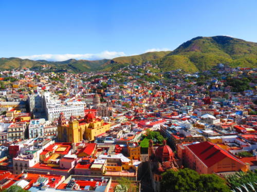 View of Guanajuato from Monumento a El Pipila