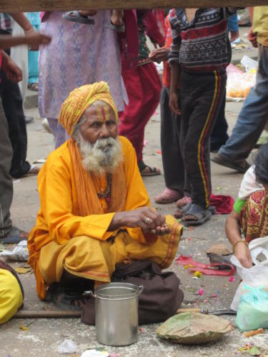 Hombre en Plazoleta Durbar, Katmandú