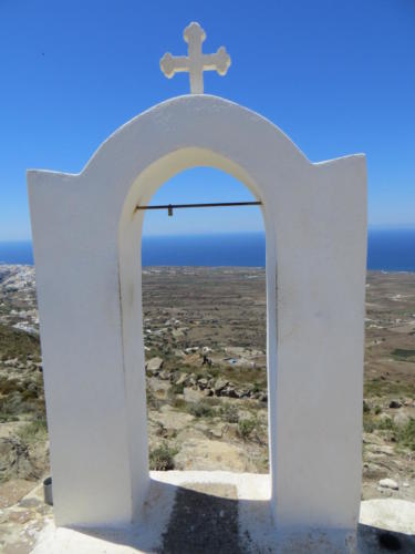 Vista desde la iglesia de Santorini