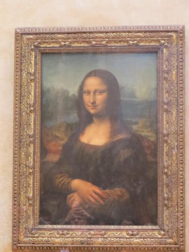 Mona Lisa in the Louvre, Paris