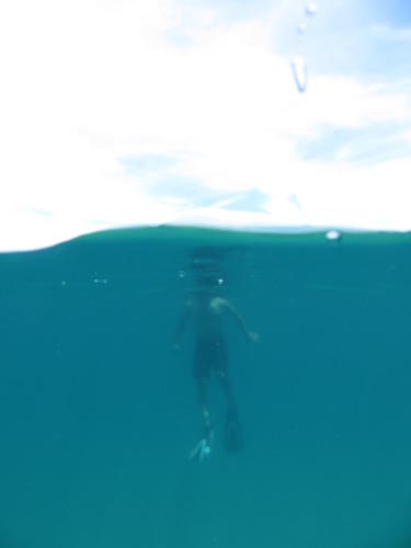 Sal Learning to Free Dive, Likoma Island