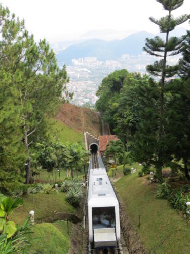 Funicular hacia Penang Hill