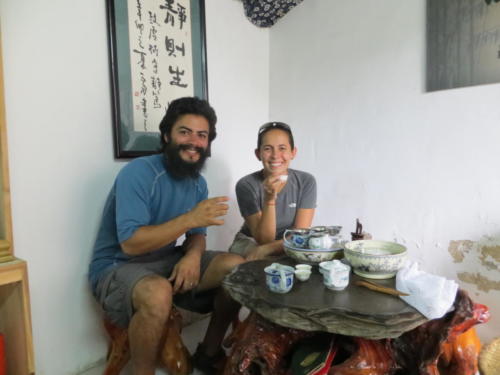 Tasting Local Tea in Hongcun
